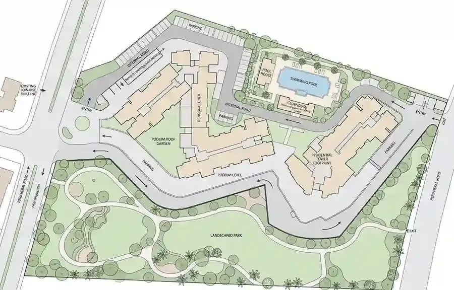 Hiranandani Hills master plan layout